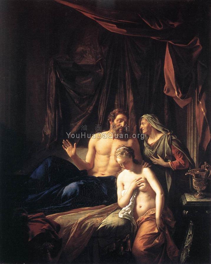 Sarah Presenting Hagar to Abraham - 阿德里安·凡·德·韦夫